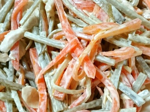 ゴマなしでヘルシー☆ささみごぼうサラダ